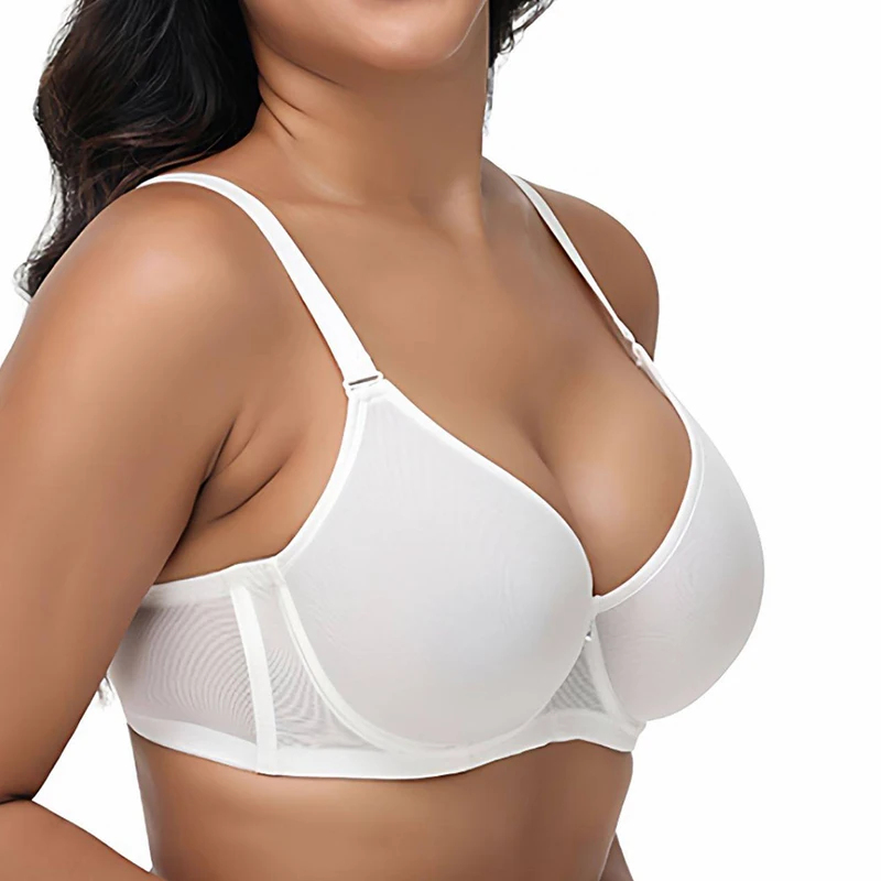 Plus Size Women's Mesh Support - огляд і ціна Underwire Bra Padded