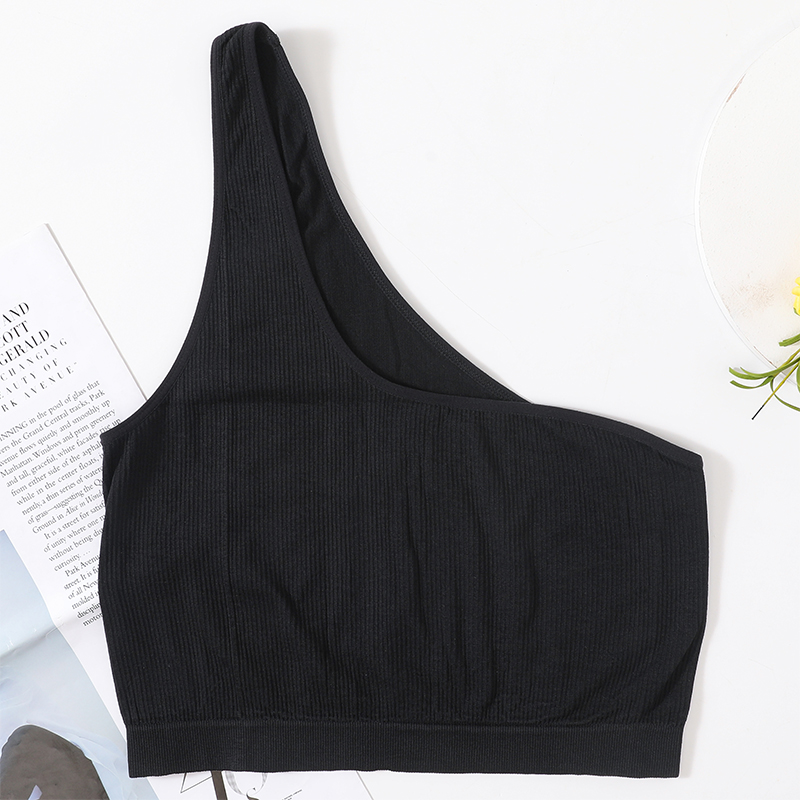One Shoulder Tank Tops Women S - огляд і ціна T Shirt Bra Seamless