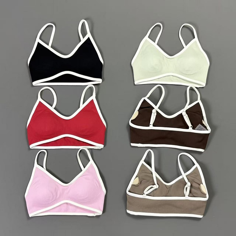 Women Contrastline Yoga Bra V  - огляд і ціна Sports Bra Racerback